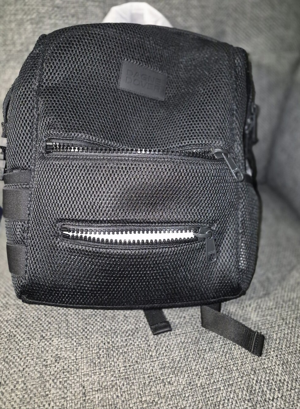 Dagne Dover Medium Air Mesh Indi Diaper Bag In Color Onyx
